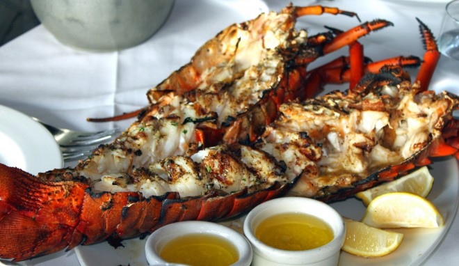 "Tariffs for lobster, for example, are currently at 5% in Japan and 0% in USA. Removing that 5 percent barrier won’t change much." Image: "Grilled Lobster" by Prayitno, CC BY 2.0.