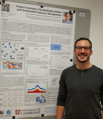 Philip Underwood, Senior Nereus Fellow from UNEP-WCMC/University of Cambridge, presented a poster summary of his plans to develop a fisheries model based upon the Madingley General Ecosystem Model.
