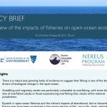 POLICY BRIEF: A review of the impacts of fisheries on open-ocean ecosystems